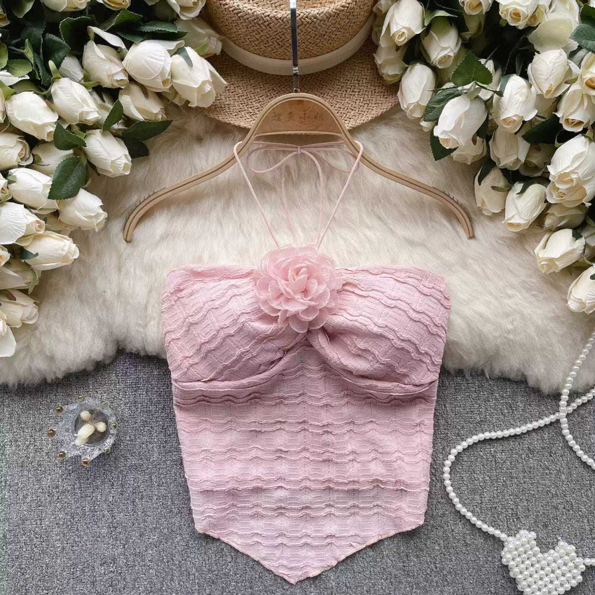 Elegant Smocked Built - In Bra Camisole – Feminine & Flirty - Zero Bra