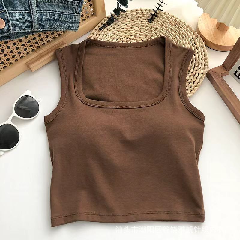 Essential Built - In Bra Tank Tops - Neutral Tones - Zero Bra