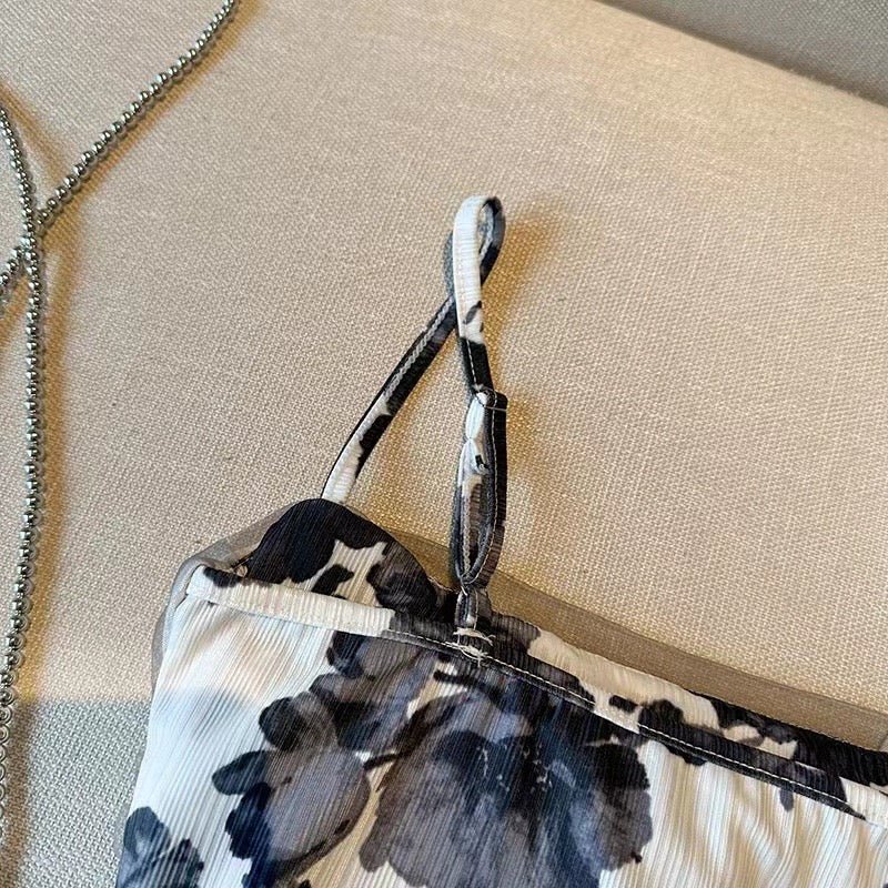 Ethereal Tie - Dye Mesh Build In Bra Cami β A Statement of Styl - Zero Bra