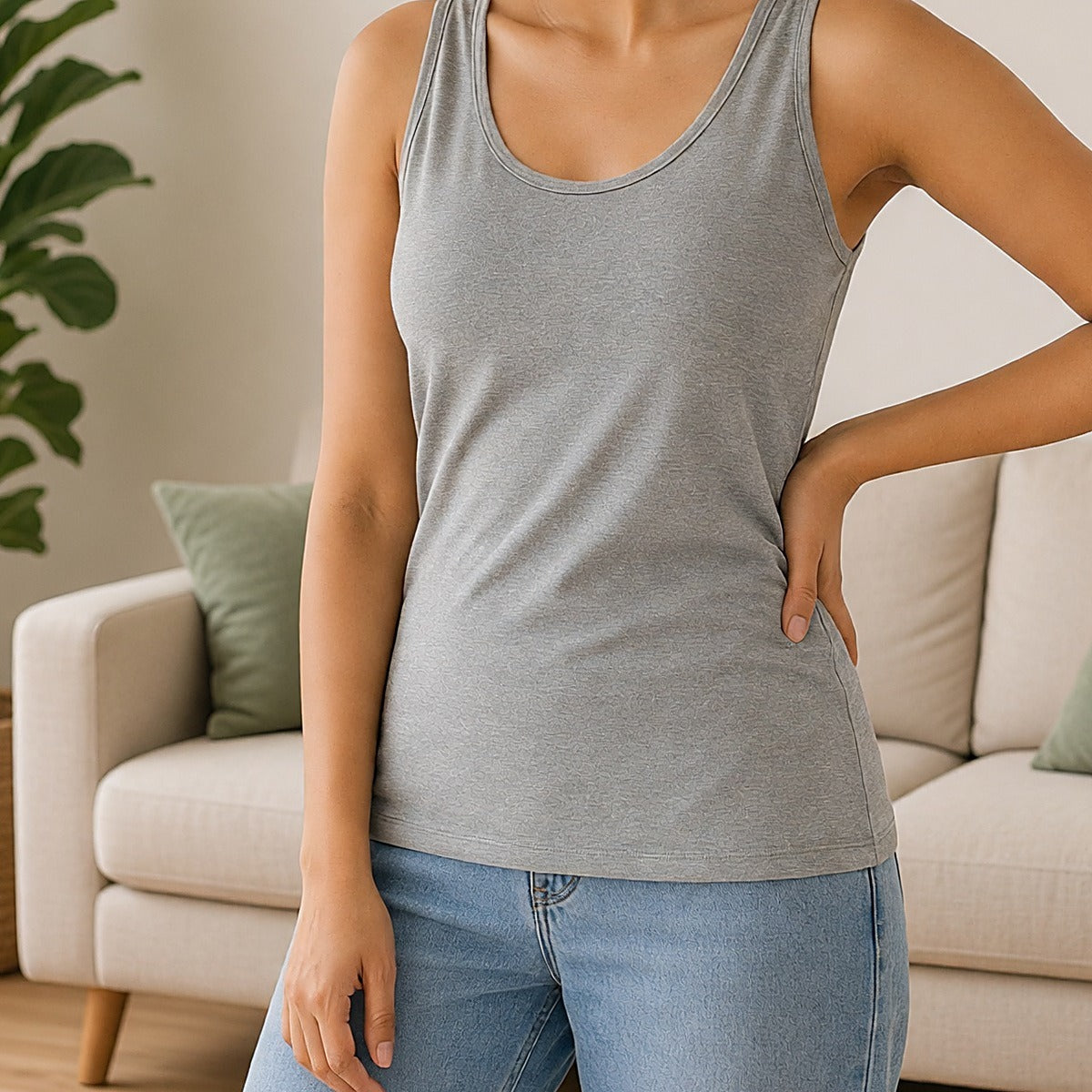 Everyday Ease Built-in Bra Tank Top