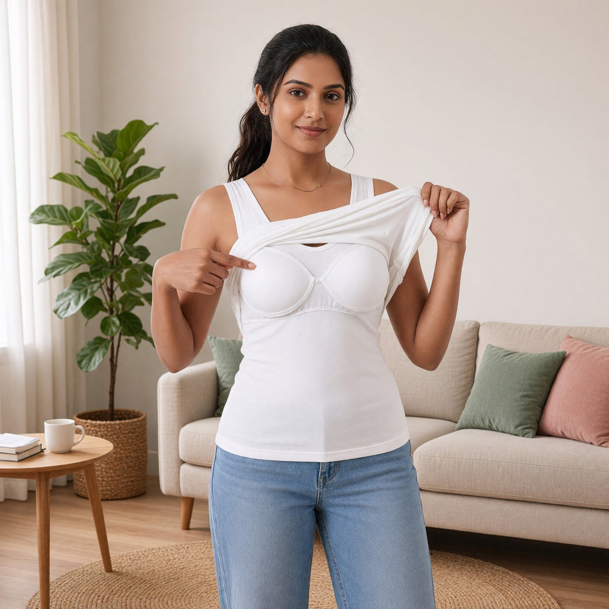 Everyday Ease Built-in Bra Tank Top