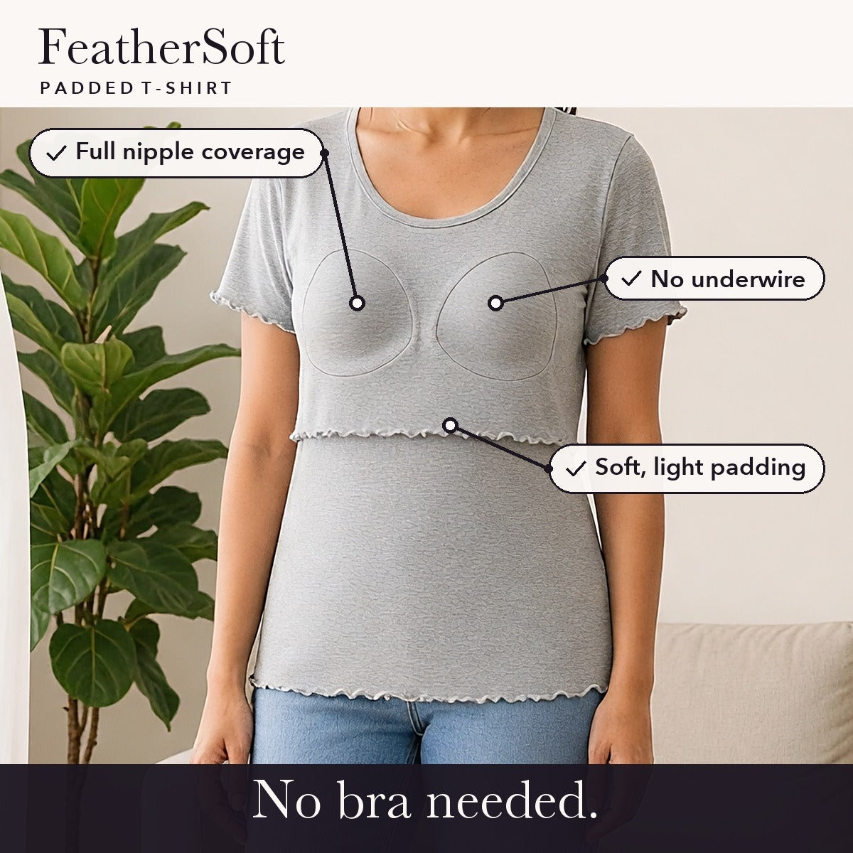 FeatherSoft Padded T-Shirt