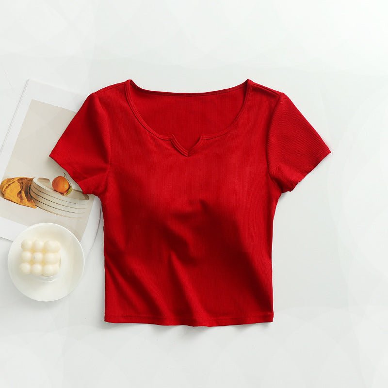 Flirt & Flow Built - In Bra Tee – Effortlessly Cool, Endlessly Versatile! - Zero Bra