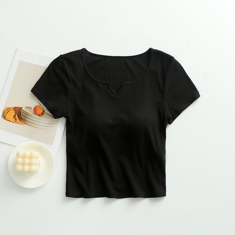 Flirt & Flow Built - In Bra Tee – Effortlessly Cool, Endlessly Versatile! - Zero Bra