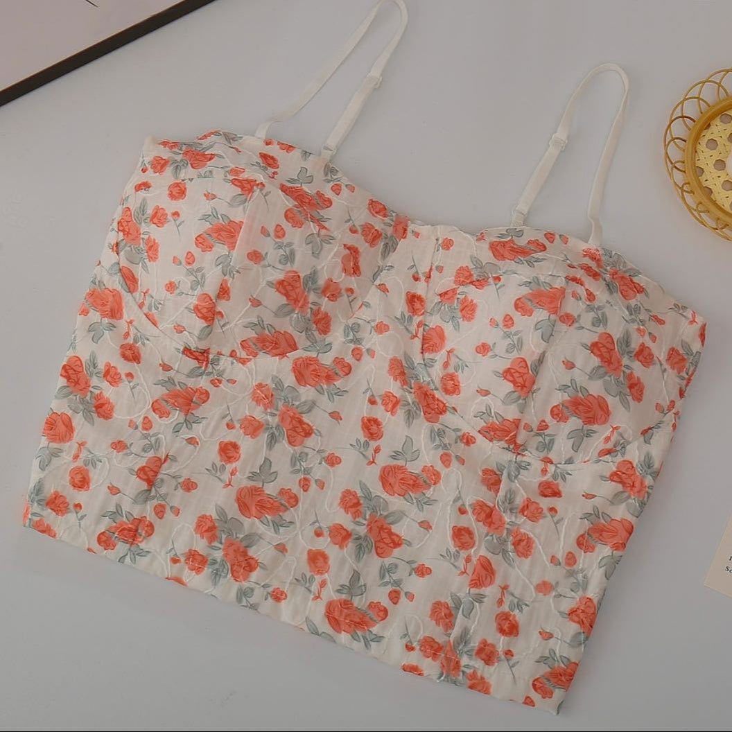 Floral Lace Bustier – Vintage & Romantic - Zero Bra