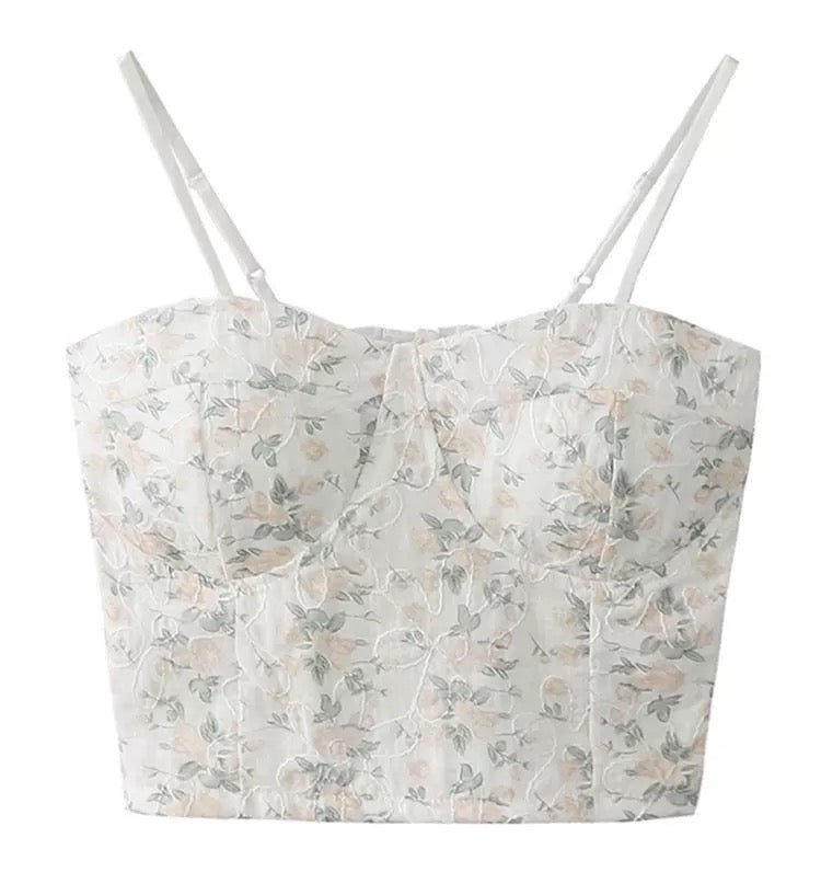 Floral Lace Bustier – Vintage & Romantic - Zero Bra