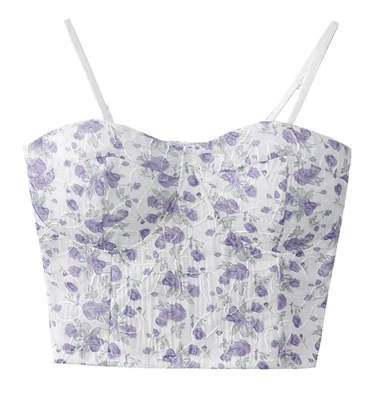 Floral Lace Bustier – Vintage & Romantic - Zero Bra