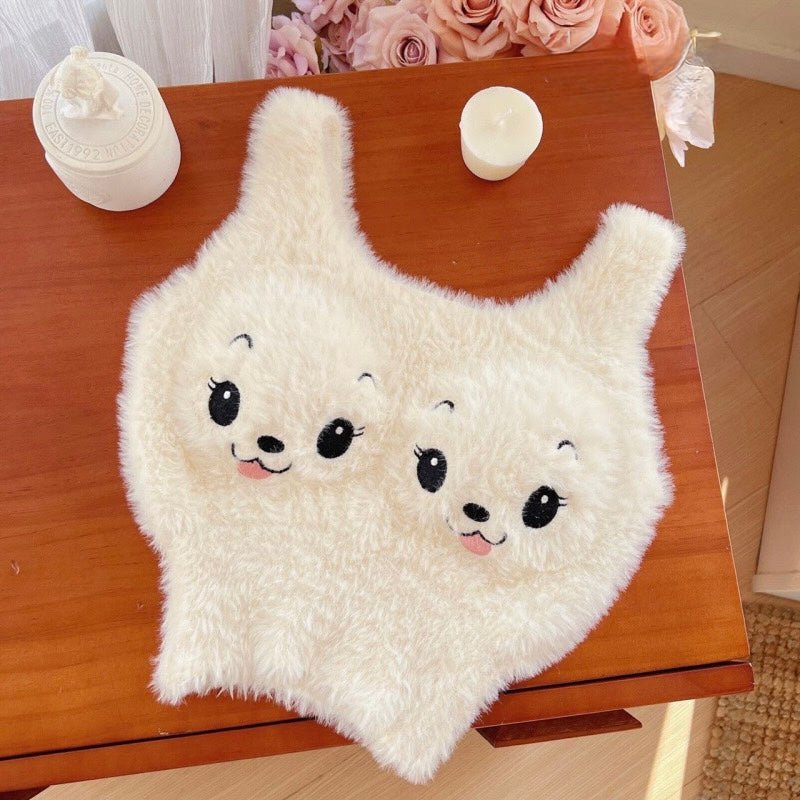 Fluffy Friend Built-in Bra Top, Tongue face