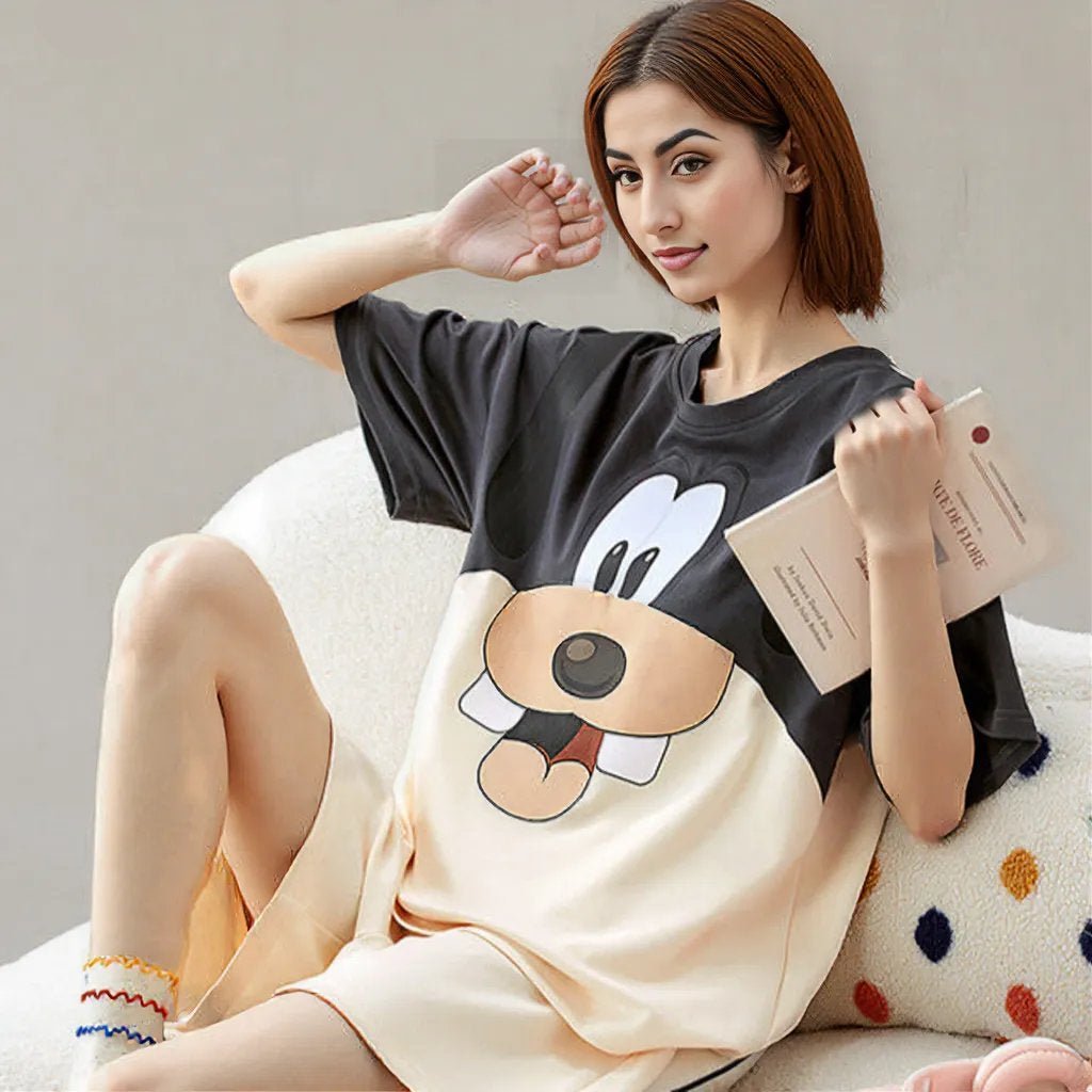 Goofy Built - In Bra PJ Set – Silly Snuggle Edition - Zero Bra