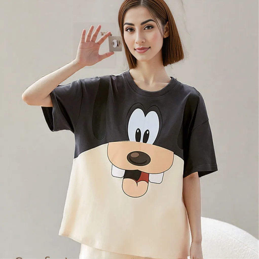 Goofy Built - In Bra PJ Set – Silly Snuggle Edition - Zero Bra