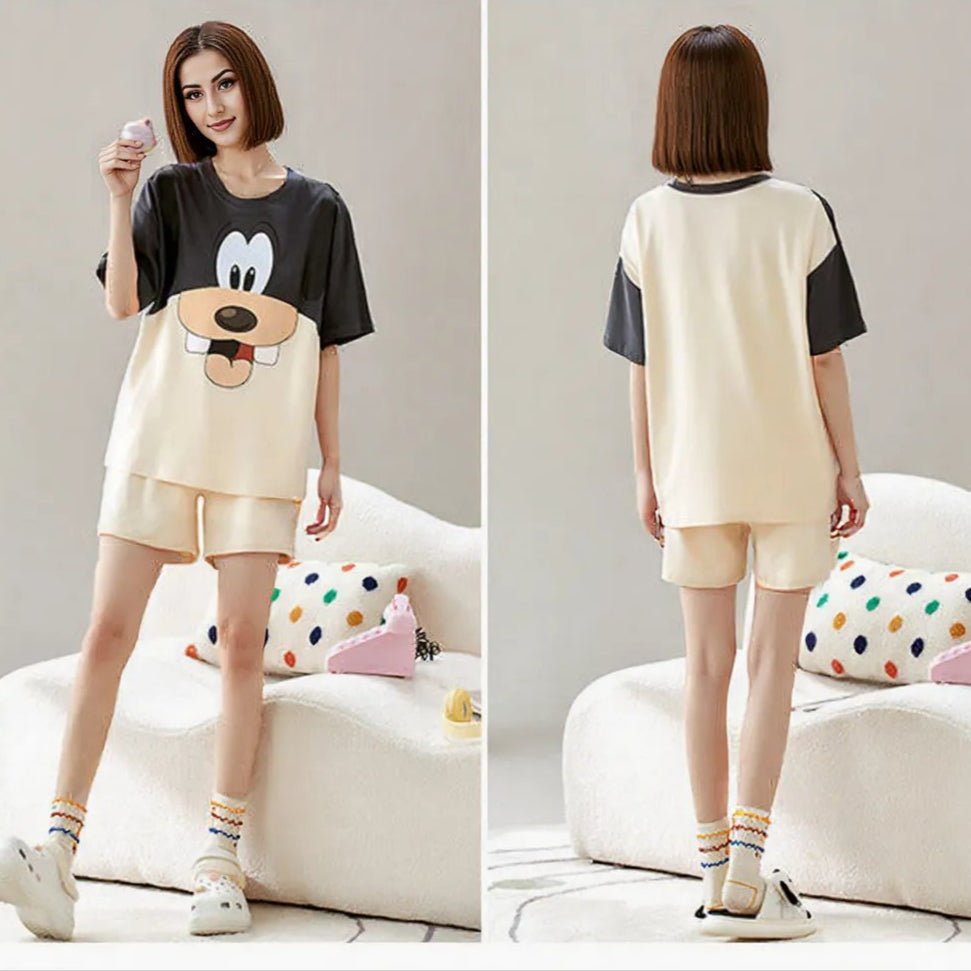 Goofy Built - In Bra PJ Set – Silly Snuggle Edition - Zero Bra