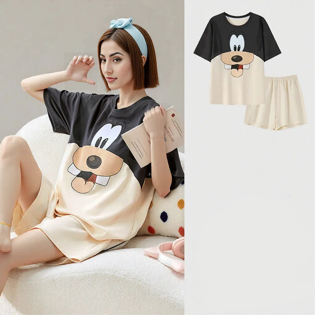 Goofy Built - In Bra PJ Set – Silly Snuggle Edition - Zero Bra