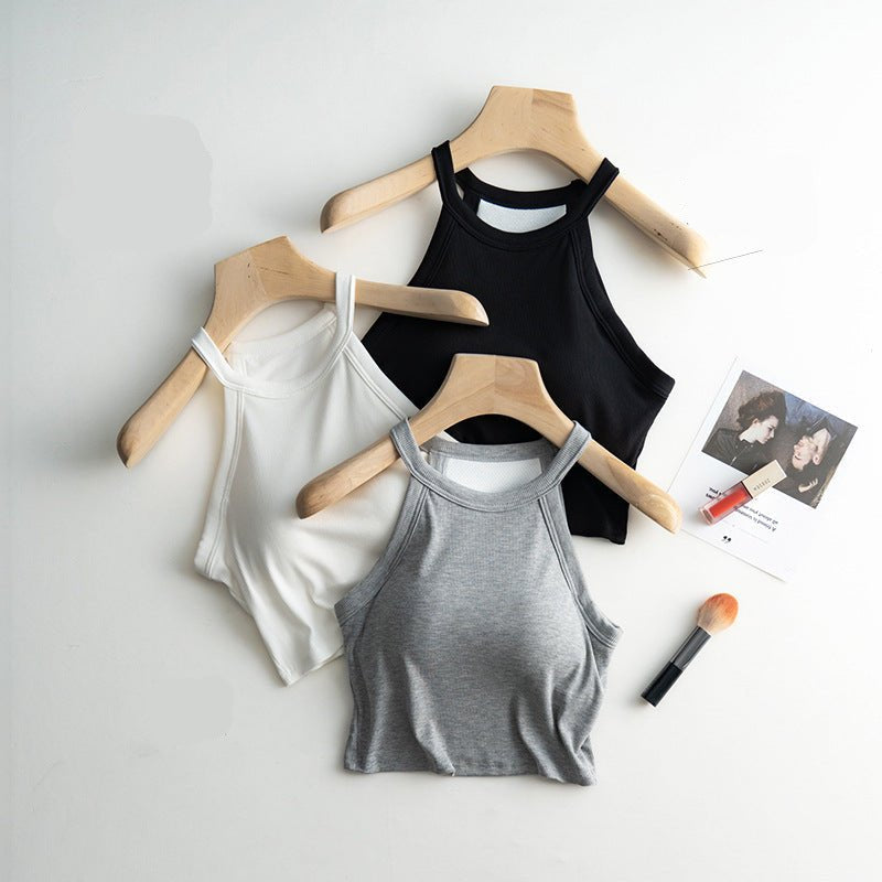 High Neck Hero Built - In Bra Tank – Sleek, Sporty, and Secure - Zero Bra