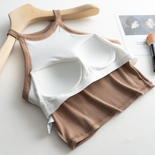 High Neck Hero Built - In Bra Tank – Sleek, Sporty, and Secure - Zero Bra