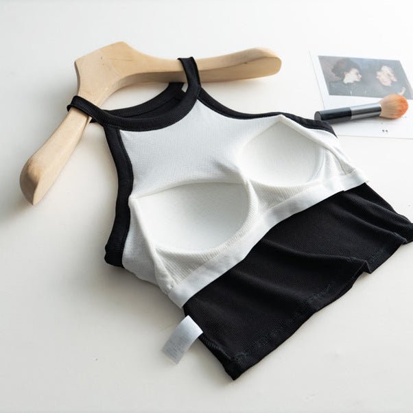 High Neck Hero Built - In Bra Tank – Sleek, Sporty, and Secure - Zero Bra