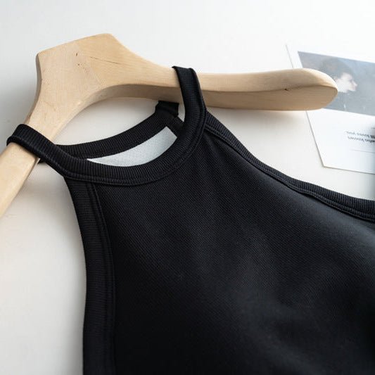 High Neck Hero Built - In Bra Tank – Sleek, Sporty, and Secure - Zero Bra