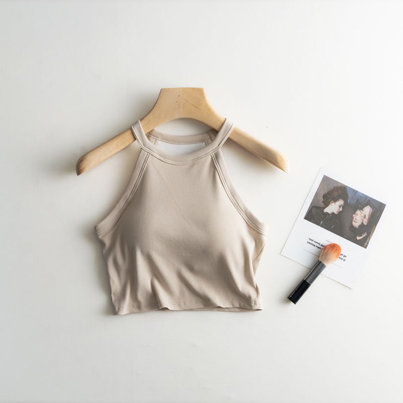 High Neck Hero Built - In Bra Tank – Sleek, Sporty, and Secure - Zero Bra