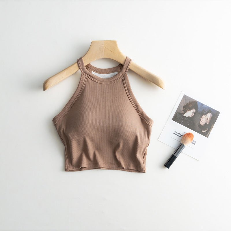 High Neck Hero Built - In Bra Tank – Sleek, Sporty, and Secure - Zero Bra