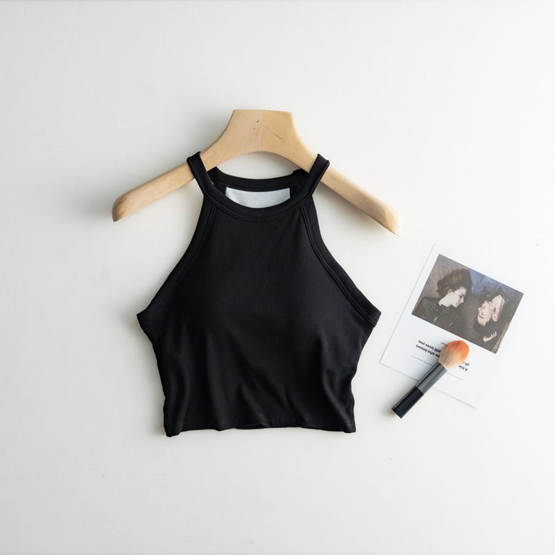 High Neck Hero Built - In Bra Tank – Sleek, Sporty, and Secure - Zero Bra