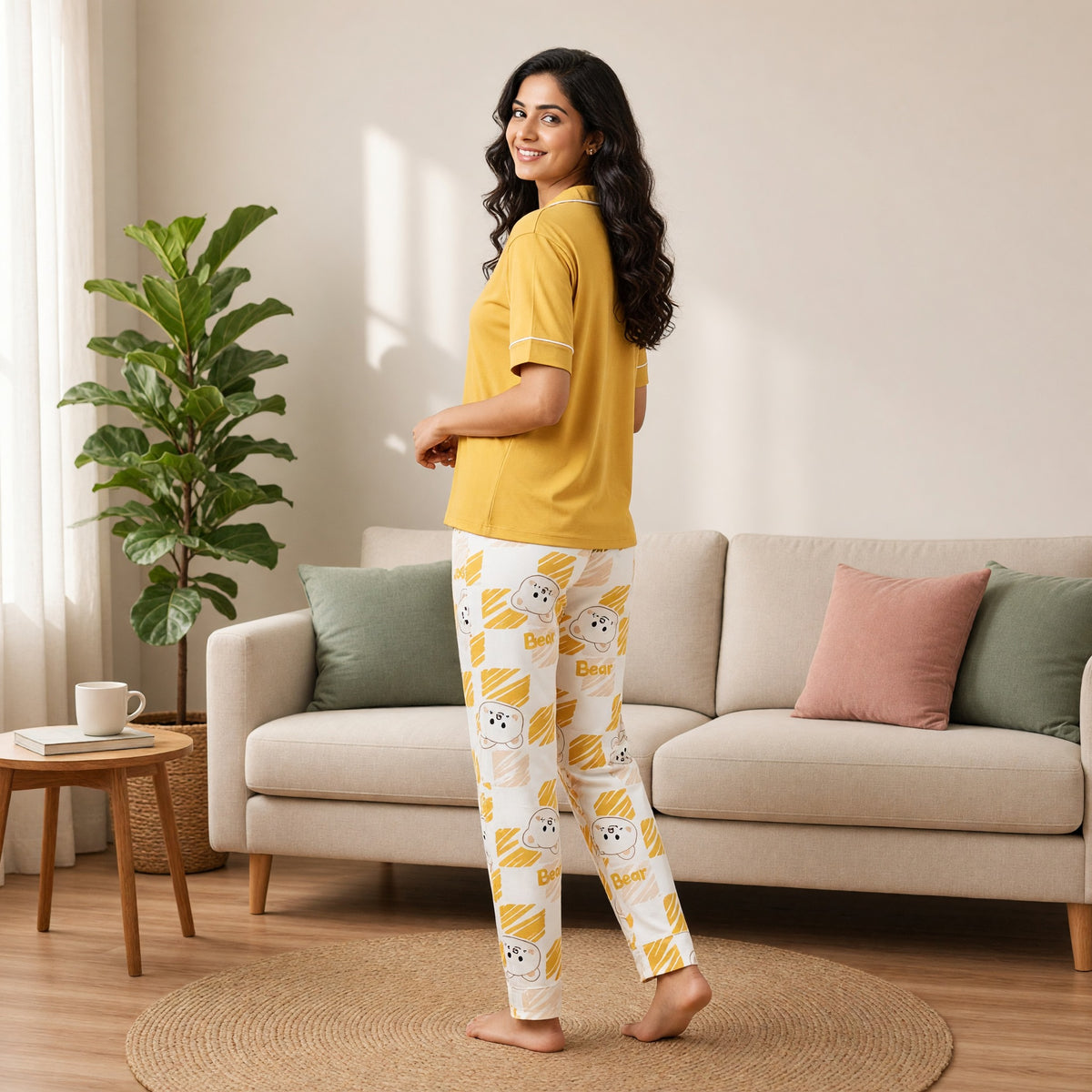 Honey Bear Padded Night Suit