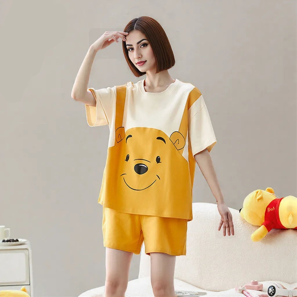 Honeybear Built - In Bra PJ Set – Winnie Mood Edition - Zero Bra