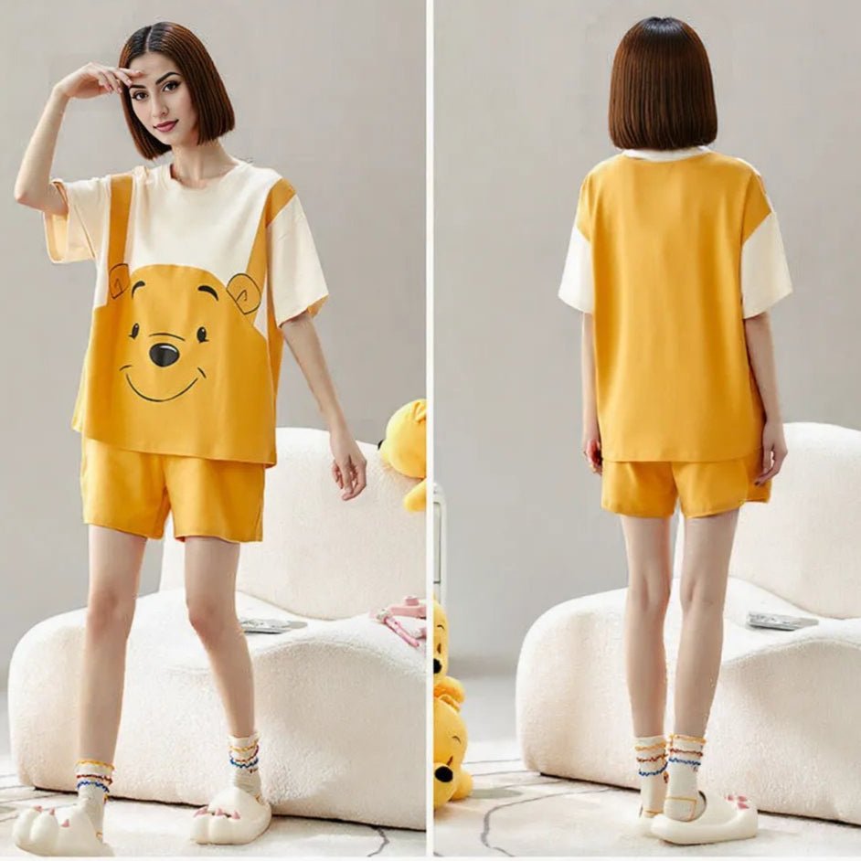 Honeybear Built - In Bra PJ Set – Winnie Mood Edition - Zero Bra