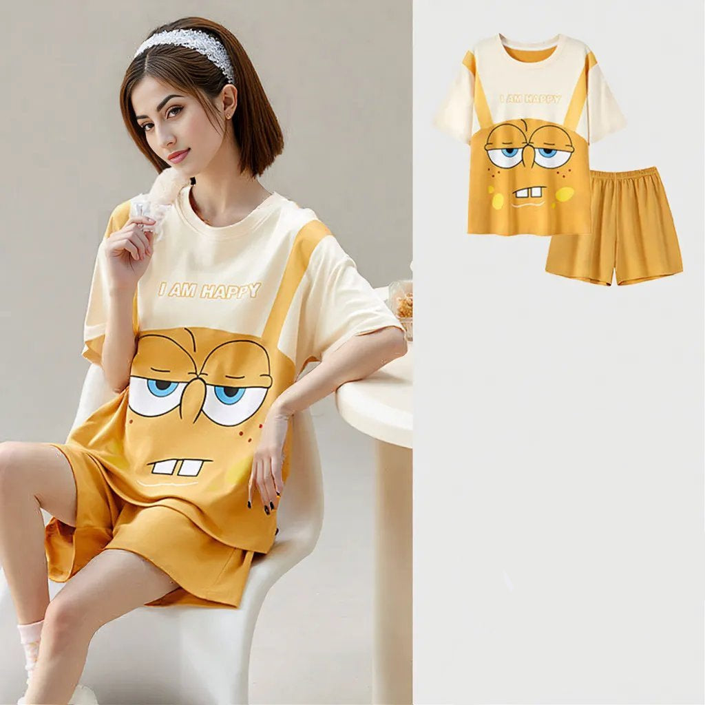 I Am Happy Built - In Bra Lounge Set – Chill Mood, Maximum Comfort - Zero Bra