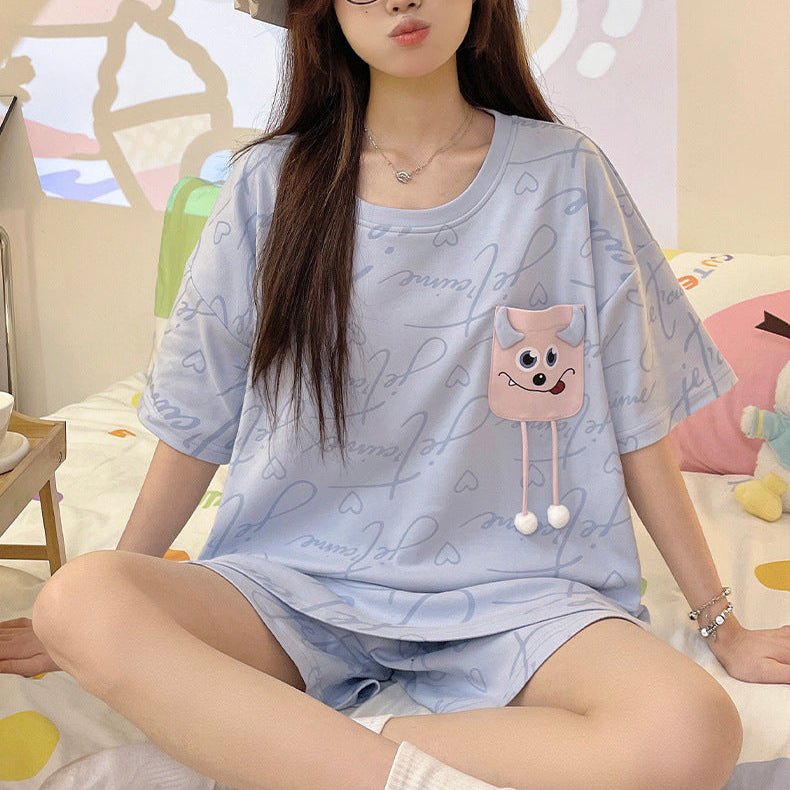 Je T’aime Monster PJ Set – With Padded Charm - Zero Bra