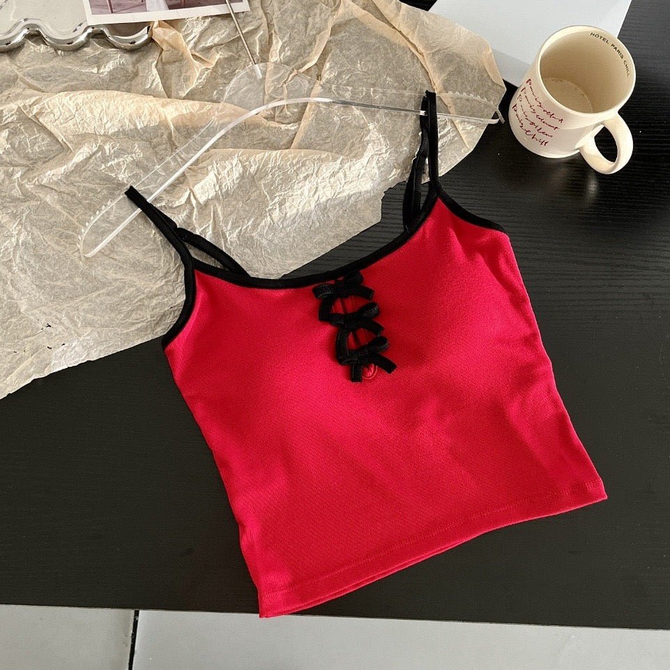 Kawaii Charm Built - In Bra Crop Top – Playful & Cute - Zero Bra
