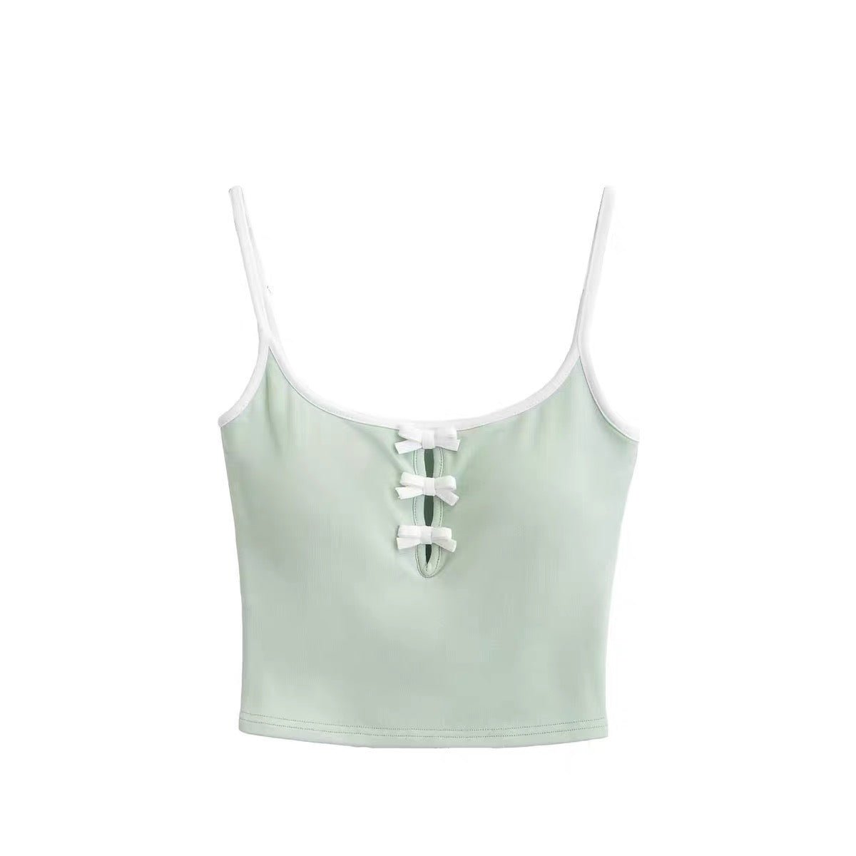 Kawaii Charm Built - In Bra Crop Top – Playful & Cute - Zero Bra