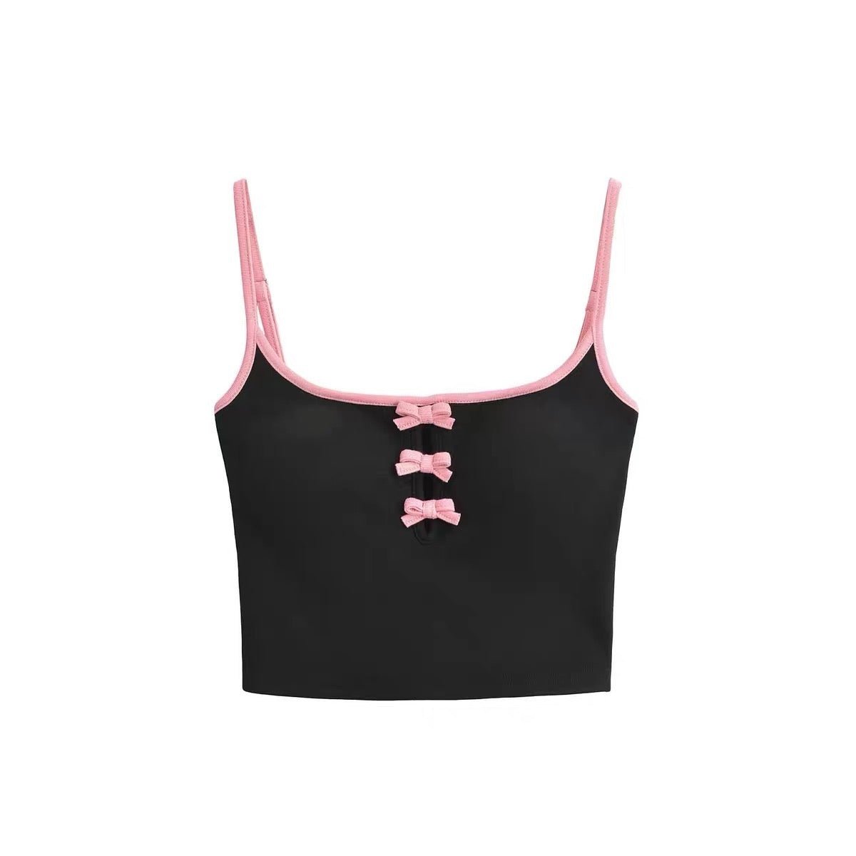 Kawaii Charm Built - In Bra Crop Top – Playful & Cute - Zero Bra