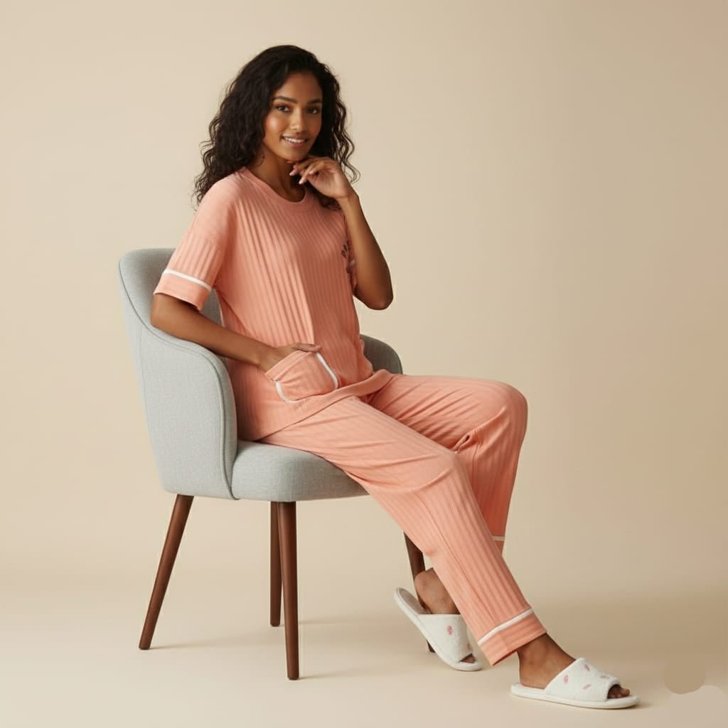 Lucky Bear Pocket PJ Set – With Padded Chill Vibes - Zero Bra