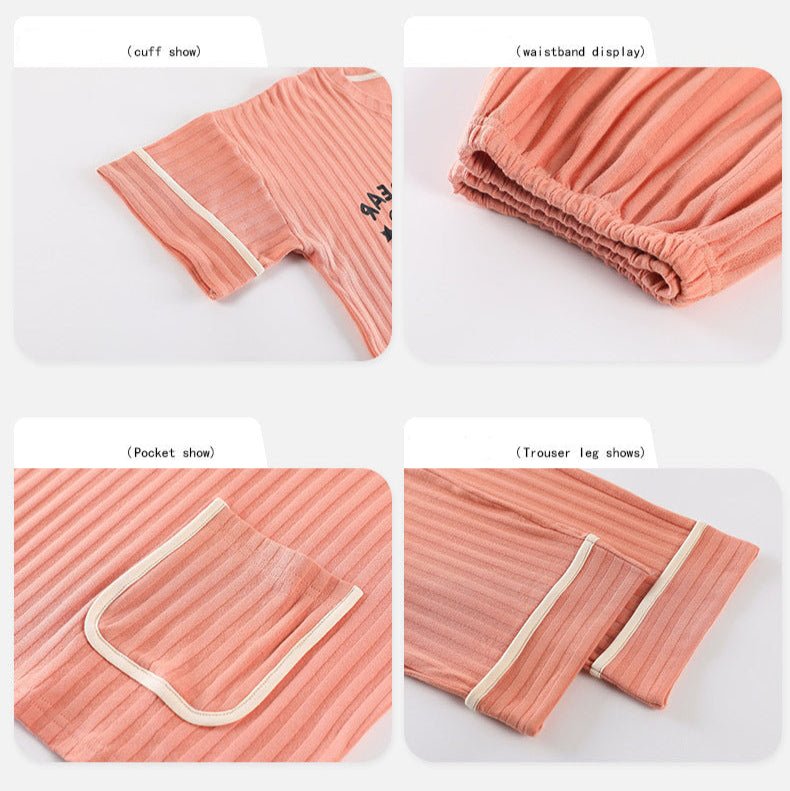 Lucky Bear Pocket PJ Set – With Padded Chill Vibes - Zero Bra