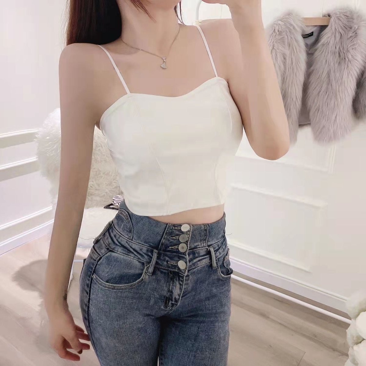 Luxe Faux Leather Corset Top – Bold & Chic - Zero Bra