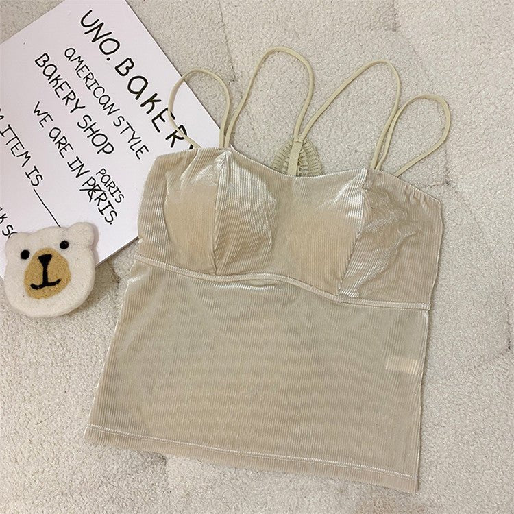 Luxe Satin & Lace Strappy Camisole β The Ultimate Glow - Up Top! - Zero Bra