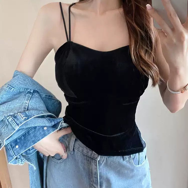 Luxe Satin & Lace Strappy Camisole β The Ultimate Glow - Up Top! - Zero Bra