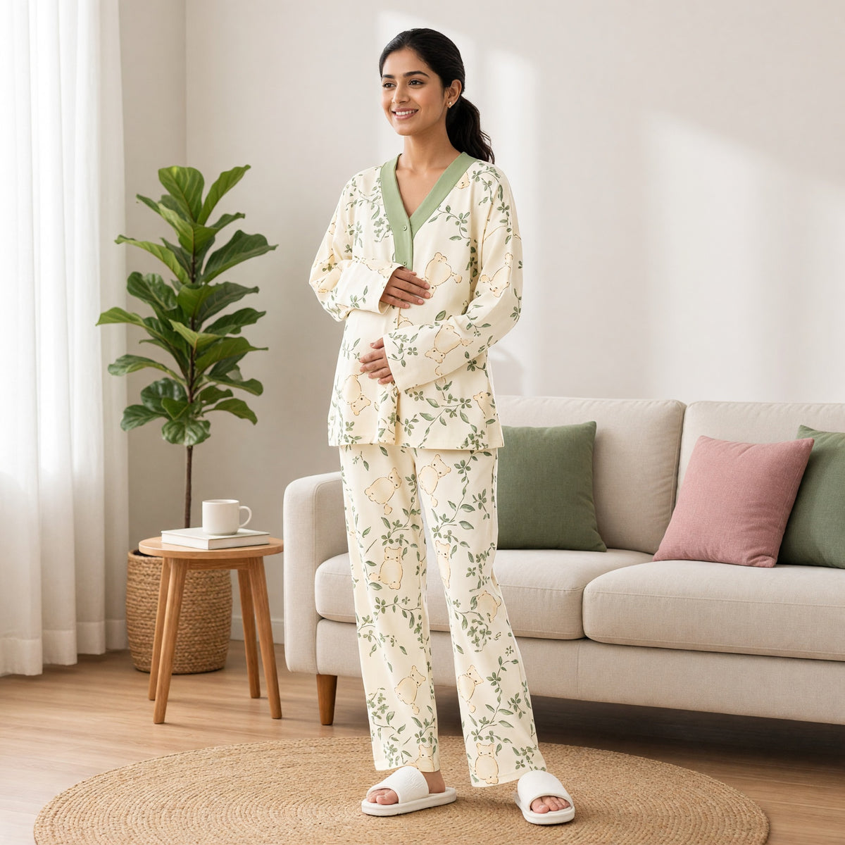 Meadow Bear Padded Feeding Night Suit