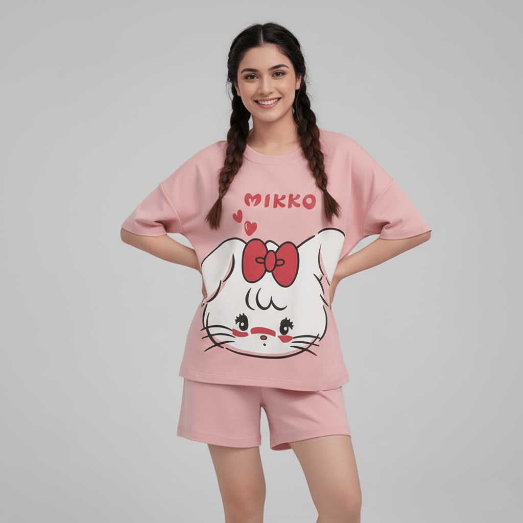 Mikko Bunny PJ Set – With Padded Cuteness - Zero Bra