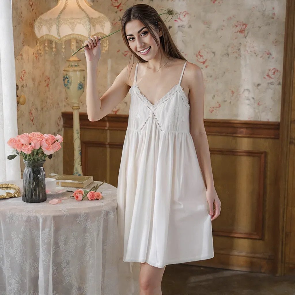 Milk Silk Built - In Bra Slip Dress – Effortless Elegance & Comfort - Zero Bra