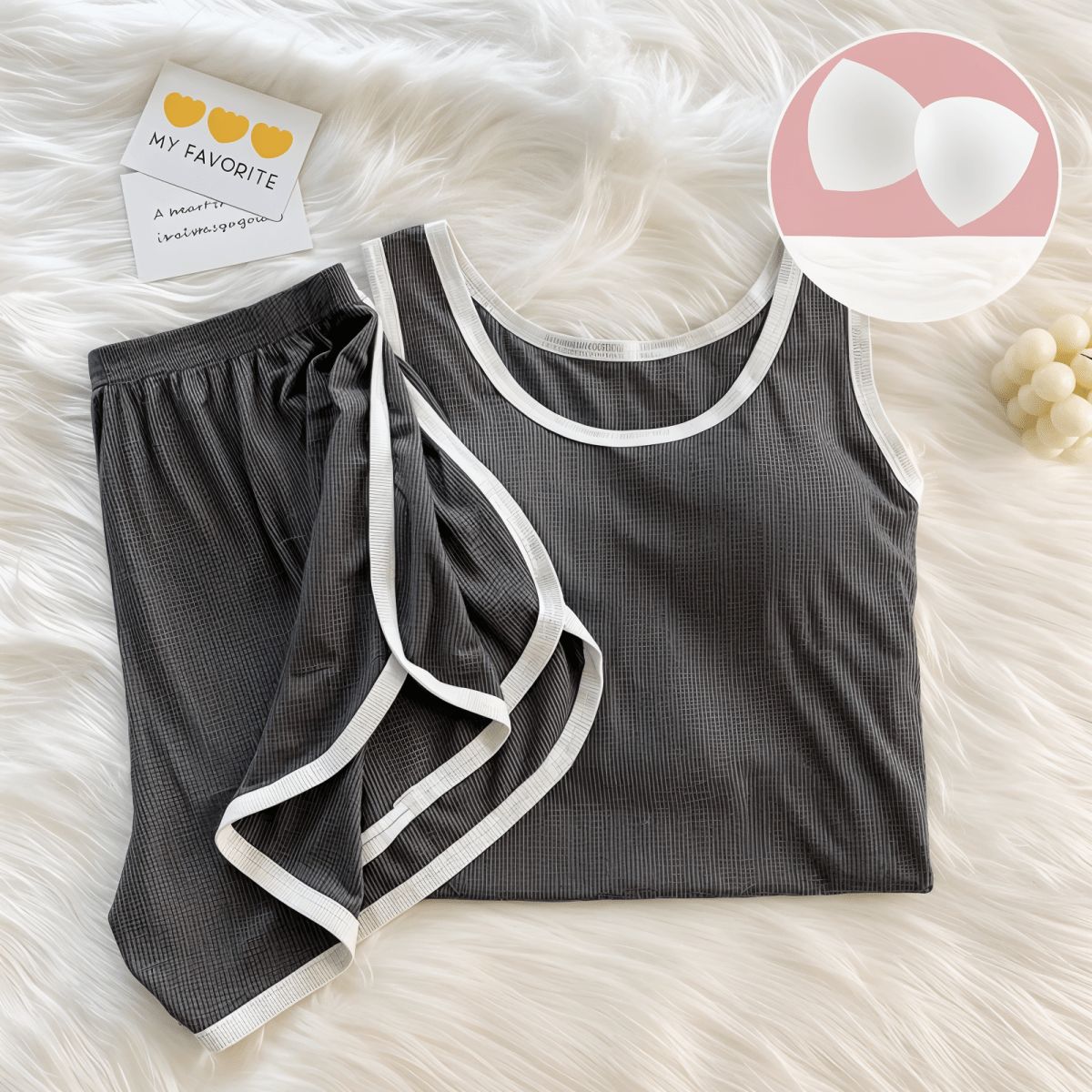 Modal Fabric Chic Built - In Bra Lounge Set – Effortless Comfort - Zero Bra