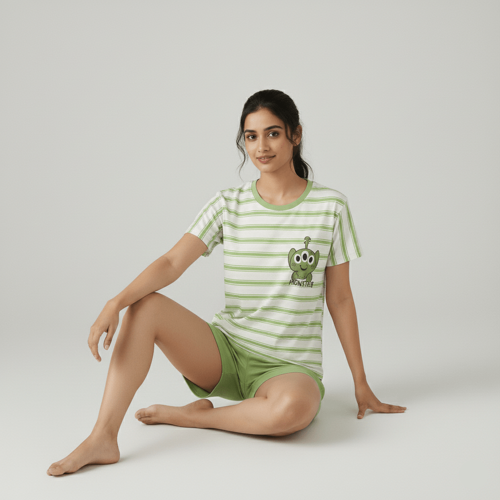 Monster Buddy PJ Set – With Padded Comfort - Zero Bra