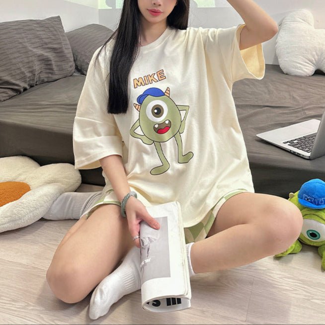 Monster Dreams PJ Set โ With Padded Bliss - Zero Bra