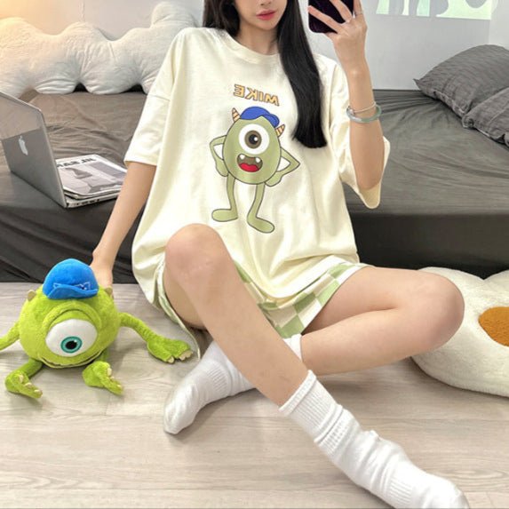 Monster Dreams PJ Set โ With Padded Bliss - Zero Bra