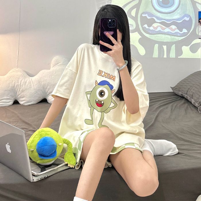 Monster Dreams PJ Set โ With Padded Bliss - Zero Bra