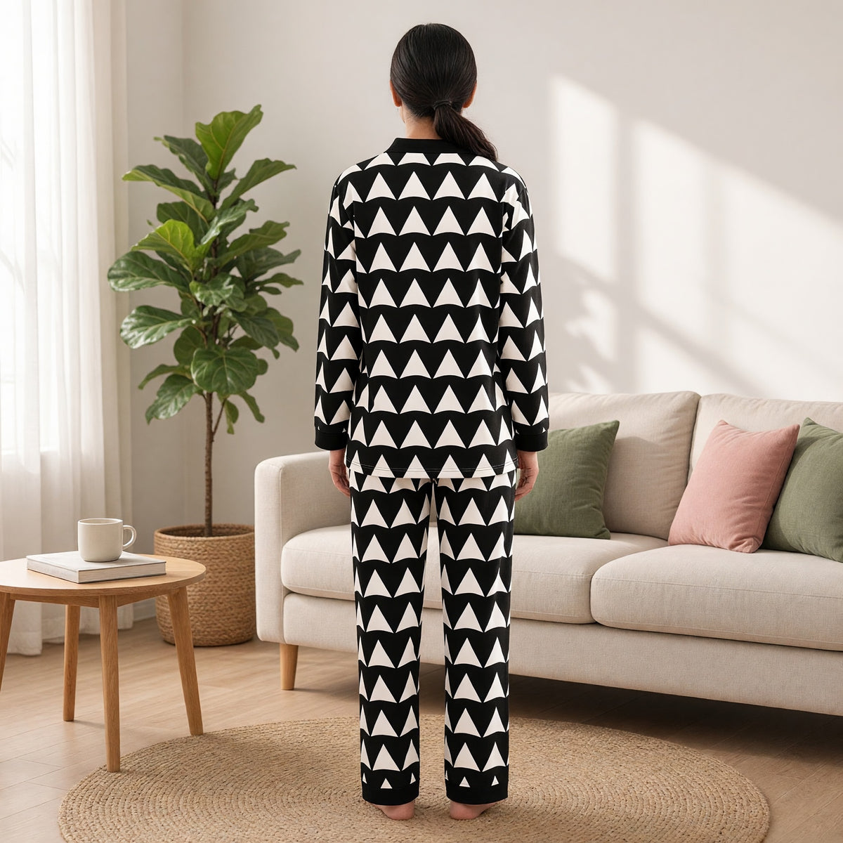 Noir Peaks Padded PJ Set