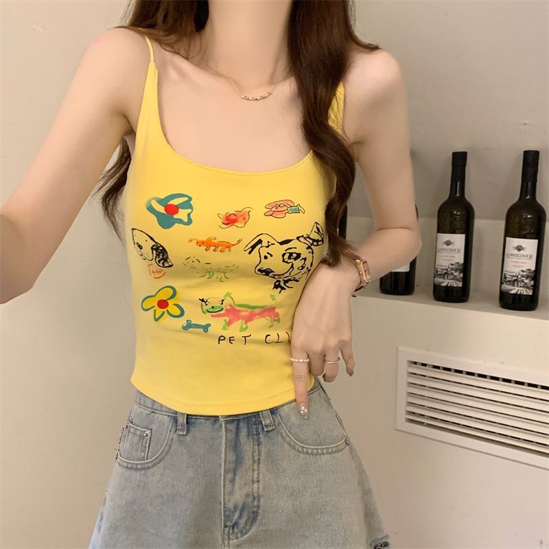 Pet Lover’s Graphic Cami – Playful & Trendy! - Zero Bra