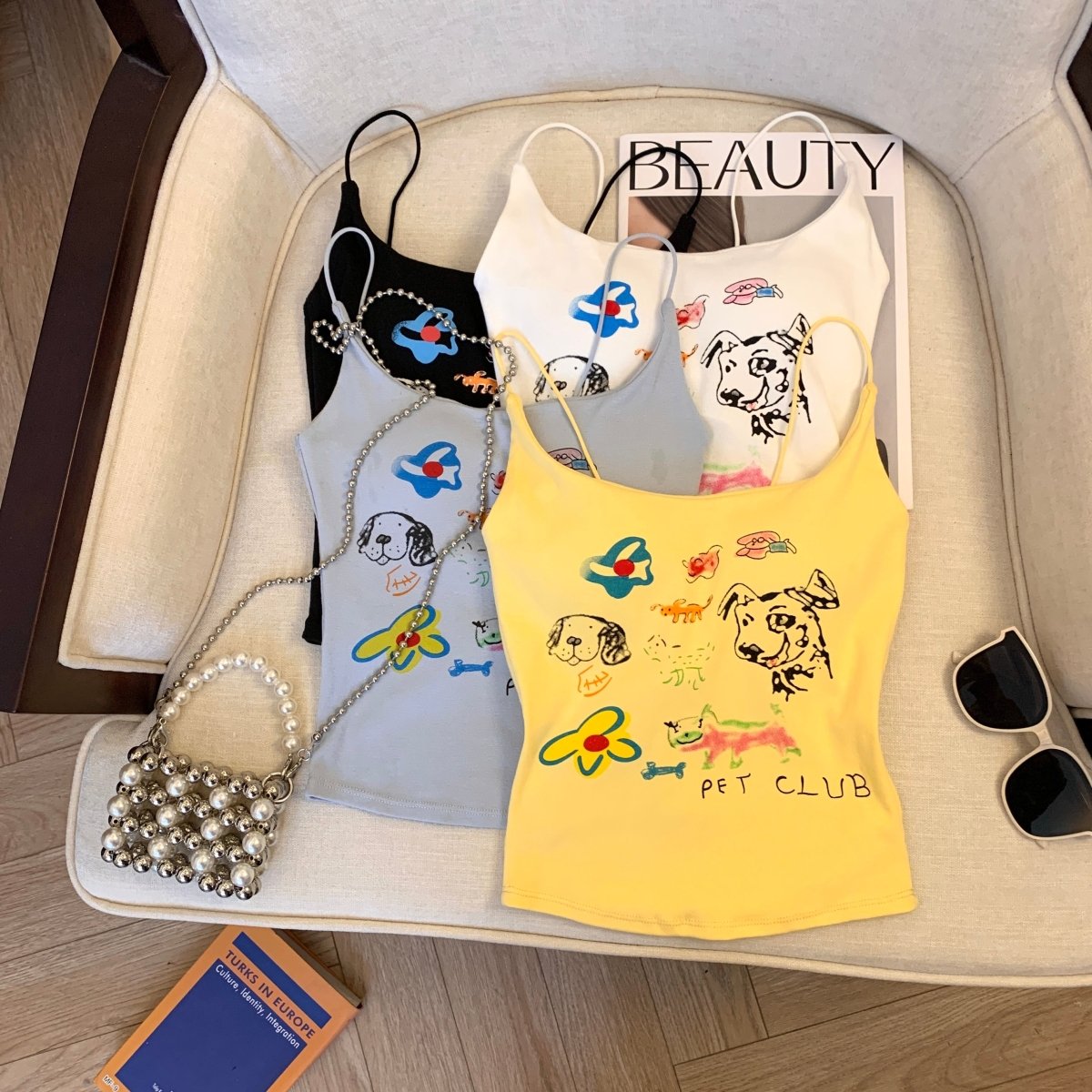 Pet Lover’s Graphic Cami – Playful & Trendy! - Zero Bra