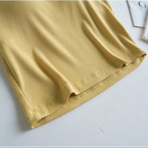 Playful Scoop Built - In Bra Tee – A Fresh Twist on a Classic! - Zero Bra