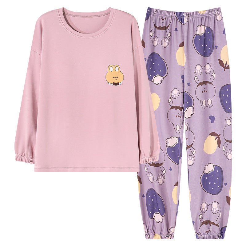 Plum Bear Cutie Loungewear Padded PJ Set โ Cozy Edition - Zero Bra