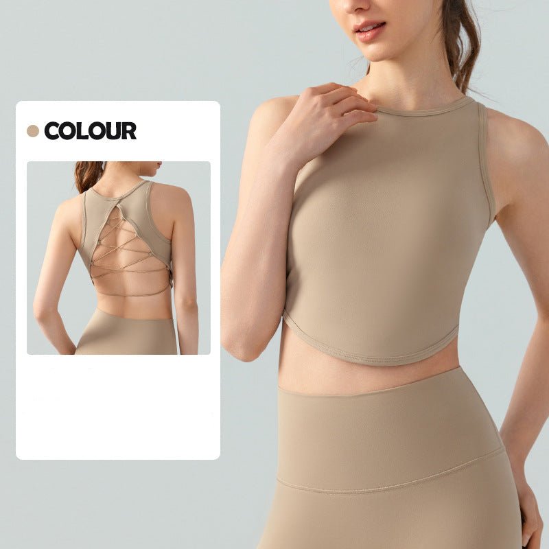 PowerFit High - Neck Bra Top – Sleek & Supportive - Zero Bra